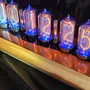 Clocks - Nixie clock: The ZIN18 blue - NIXIEFAB FRANCE