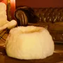 Poufs - Pouf poire - Peau de mouton - ECUIRA