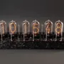 Clocks - Nixie clock: The ZIN70 forged full black carbon - NIXIEFAB FRANCE