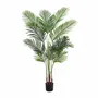 Floral decoration - Artificial palm tree with 11 fronds in black plastic pot - LIGNE DÉCO