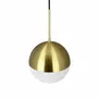 Suspensions - Lampe suspendue Nova D25 opale/laiton - DYBERG LARSEN