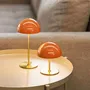 Table lamps - ALONG LED Mini Table Lamp orange/brass - Box of - DYBERG LARSEN