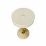 Table lamps - MOONLIGHT Mini LED rechargeable table lamp beige, brass, travertine - DYBERG LARSEN