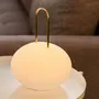 Lampes de table - Ellipse d'extérieur avec poignée en laiton LED rechargeable - DYBERG LARSEN