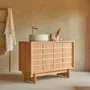 Bathroom equipment - Miu Meuble salle de bain en chêne 115 cm - TIKAMOON