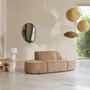 Canapés - Dario  Banquette modulable en tissu camel, 2 places - TIKAMOON