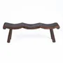 Benches - The Lombok Wave Bench - Dark Walnut - M - BAZAR BIZAR LIVING