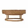 Platter and bowls - The Rattan Rise Tray - Natural Brown - BAZAR BIZAR LIVING