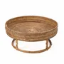 Platter and bowls - The Rattan Rise Tray - Natural Brown - BAZAR BIZAR LIVING