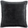 Cushions - Plain Cushion Fara Caviar 45 X 45 - MAISON VIVARAISE - SDE VIVARAISE WINKLER