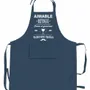Tabliers de cuisine - Tablier de cuisine Aimable et distingué recyclé Indigo 72 x 90 - MAISON VIVARAISE - SDE VIVARAISE WINKLER