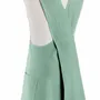 Aprons - Recycled Japanese kitchen apron Haru Aqua 78 X 100 - MAISON VIVARAISE - SDE VIVARAISE WINKLER