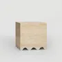 Coffee tables - TRAVERTINE SIDE TABLE 'FLOW' - KIWANO CONCEPT