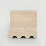 Coffee tables - TRAVERTINE SIDE TABLE 'FLOW' - KIWANO CONCEPT