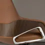 Chaises - Fauteuil de bureau pivotant en similicuir marron - ANGEL CERDÁ