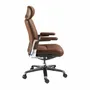 Chairs - Brown leatherette Swivel Office Chair - ANGEL CERDÁ