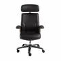 Chairs - Black leatherette Swivel Office Chair - ANGEL CERDÁ