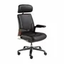 Chairs - Black leatherette Swivel Office Chair - ANGEL CERDÁ