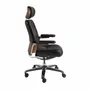 Chairs - Black leatherette Swivel Office Chair - ANGEL CERDÁ
