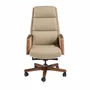 Chairs - Mink leatherette Swivel Office Chair - ANGEL CERDÁ