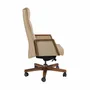 Chairs - Mink leatherette Swivel Office Chair - ANGEL CERDÁ