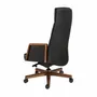 Chaises - Fauteuil de bureau pivotant en similicuir noir - ANGEL CERDÁ