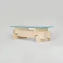 Coffee tables - TRAVERTINE - GLASS COFFEE TABLE 'BERLIN' - KIWANO CONCEPT
