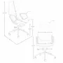 Chairs - Grey leatherette  swivel office chair - ANGEL CERDÁ
