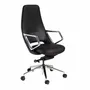 Chairs - Black leatherette  swivel office chair - ANGEL CERDÁ