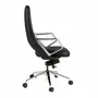 Chairs - Black leatherette  swivel office chair - ANGEL CERDÁ