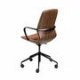 Chairs - Brown leatherette  swivel office chair - ANGEL CERDÁ