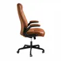 Chairs - Brown leatherette  swivel office chair - ANGEL CERDÁ