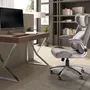 Chairs - Grey fabric swivel office chair - ANGEL CERDÁ