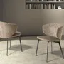 Chairs - Brown marbled fabric chair - ANGEL CERDÁ