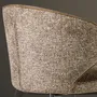 Stools - Stool upholstered in mottled brown fabric - ANGEL CERDÁ