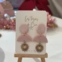 Jewelry - Solar heart earrings — powder pink - LES TRÉSORS DE CIA