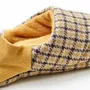 Chaussettes - JAPAN MADE Reversible room shoes / Houndstooth Check × Two Face - MERIPPA