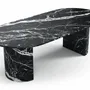 Tables Salle à Manger - Refleko - Tables à manger - Marbre Nero Maquina - 180X100X75 cm - STONE VALLEY