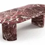 Dining Tables - Refleko - Dining Tables - Rosso Levano Marble - 240X110X75 cm - STONE VALLEY