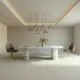 Dining Tables - Refleko - Dining Tables - Statuario Michelangelo Carrara Marble - 240X110X75 cm - STONE VALLEY