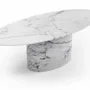 Dining Tables - Valleyra - Dining Tables - Statuario Michelangelo Carrara Marble - 180X100X75 cm - STONE VALLEY