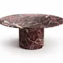 Tables Salle à Manger - Ocel - Tables à manger - Marbre Rosso Levano - 120X120X75 cm - STONE VALLEY