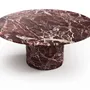 Tables Salle à Manger - Ocel - Tables à manger - Marbre Rosso Levano - 120X120X75 cm - STONE VALLEY