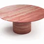 Tables Salle à Manger - Ocel - Tables à manger - Travertin Rouge - 180X180X75 cm - STONE VALLEY