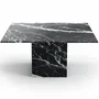 Tables Salle à Manger - Carrera - Tables à manger - Marbre Nero Maquina - 100X100X75 cm - STONE VALLEY