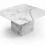 Tables Salle à Manger - Carrera - Tables à manger - Marbre Statuario Michelangelo Carrara - 150X150X75 cm - STONE VALLEY