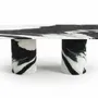 Tables Salle à Manger - Jaspura - Tables à manger - Marbre Panda - 160X90X75 cm - STONE VALLEY