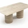 Dining Tables - Jaspura - Dining Tables - Classic Travertine - 200X100X75 cm - STONE VALLEY
