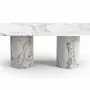Dining Tables - Jaspura - Dining Tables - Calacatta Oro Marble - 220X110X75 cm - STONE VALLEY