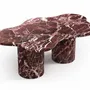 Tables basses - Nunoca - Tables basses - Marbre Rosso Levano - 130X80X40 cm - STONE VALLEY